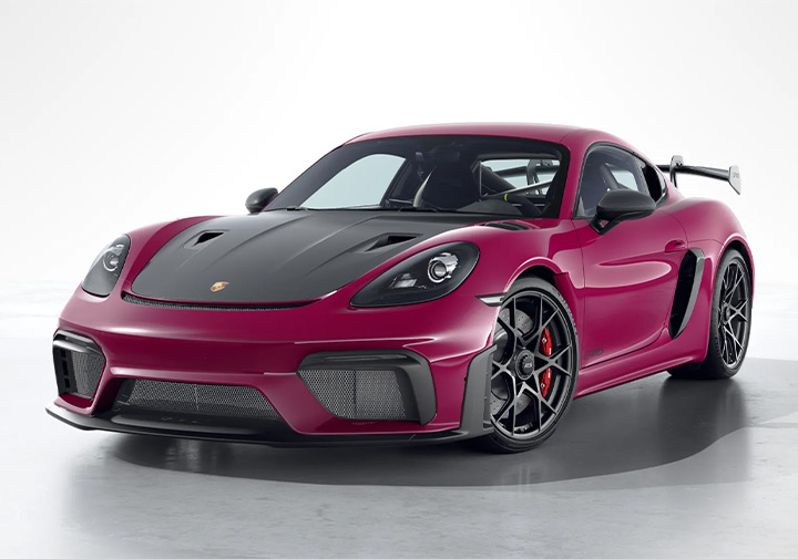 Porsche 718 Cayman GT4 RS de face
