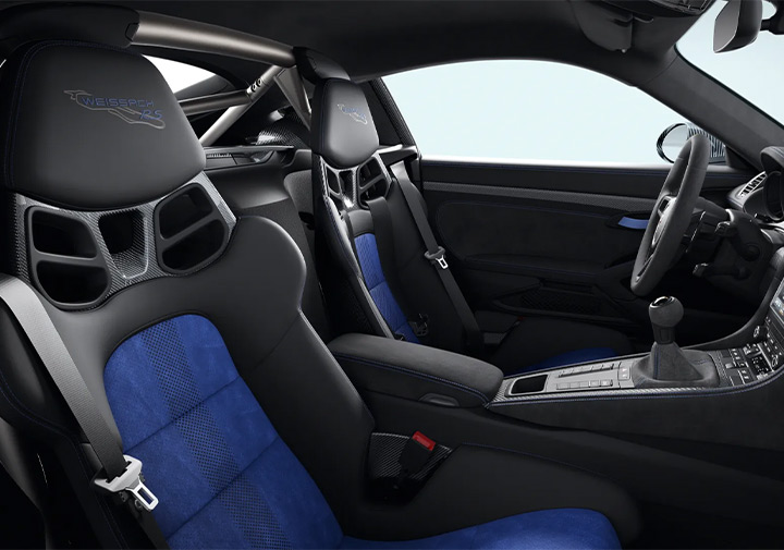 Volant et habitacle Porsche 718 Cayman GT4 RS